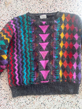 Load image into Gallery viewer, Rainbow Abstract Shapes Sweater
