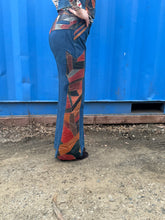 Load image into Gallery viewer, Laura Denim and Leather Patched 2 Piece Pant and Vest Set