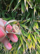 Load image into Gallery viewer, Artist Larry Castillo Carved Opal Brass Ring