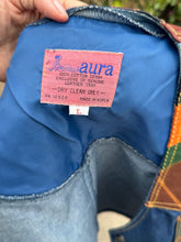 Load image into Gallery viewer, Laura Denim and Leather Patched 2 Piece Pant and Vest Set