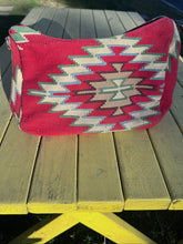 Load image into Gallery viewer, Matt Cameron Kilim Leather Handle Wool Handbag Purse