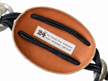 Load image into Gallery viewer, Vintage Leather Snakeskin Concho Belt