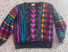Load image into Gallery viewer, Rainbow Abstract Shapes Sweater