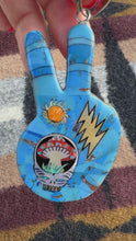 Load and play video in Gallery viewer, Peace Sign Micro Inlay Grateful Dead Weed Pendant