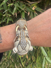 Load image into Gallery viewer, Cougar Ciner Enamel Pave Swarovksi Crystal Rhinestones Bracelet
