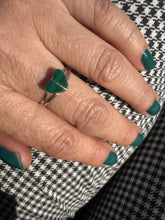 Load image into Gallery viewer, Malachite Heart Ring
