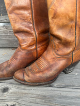 Load image into Gallery viewer, Leather Brown Cowboy Boots-Women Size 7.5
