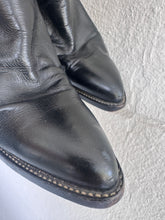 Load image into Gallery viewer, Remington Western Black Soft Leather Boots-Size 9
