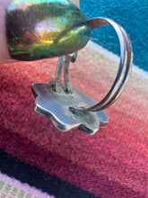 Load image into Gallery viewer, Turquoise Silver Lines Ring
