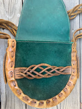 Load image into Gallery viewer, 1960s Hand Tooled Braided Leather Purse
