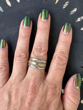 Load image into Gallery viewer, Native Sterling Silver 14K Stamped Ring
