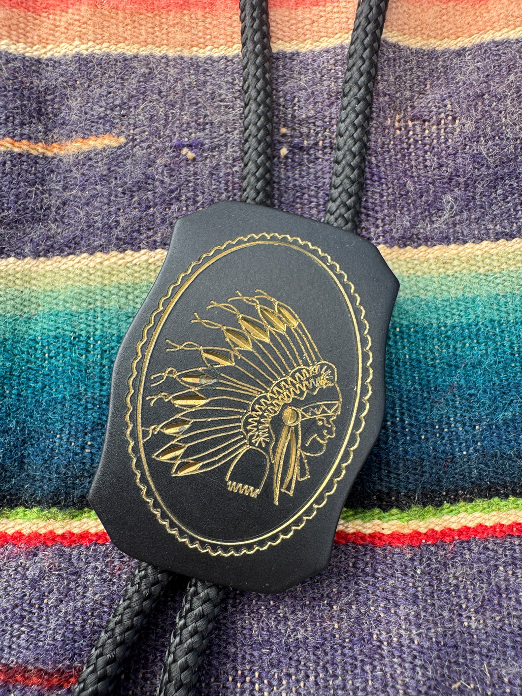 Chief Ceramic Bolo Tie Necklace