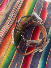 Load image into Gallery viewer, Vintage Brighton Brown Square Concho Belt
