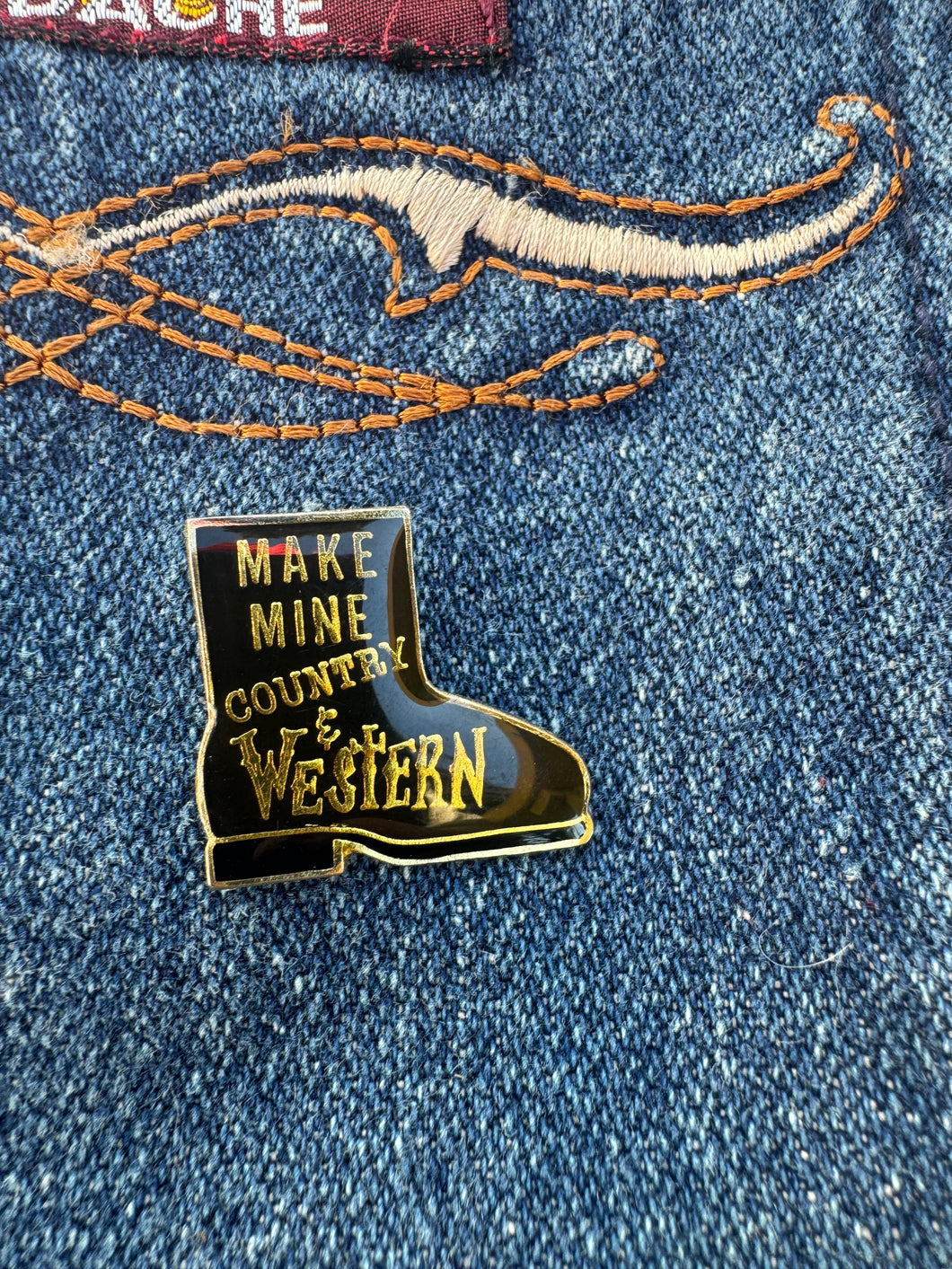 Make Mine Country &Western Pin