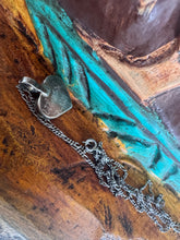 Load image into Gallery viewer, Turquoise Fish Scale Heart Necklace
