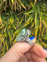 Load image into Gallery viewer, Handmade Turquoise Snake Ring
