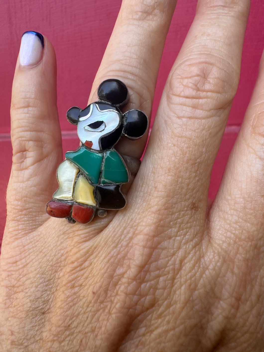 Vintage Pawn Zunitoon Mickey Mouse Disney Ring