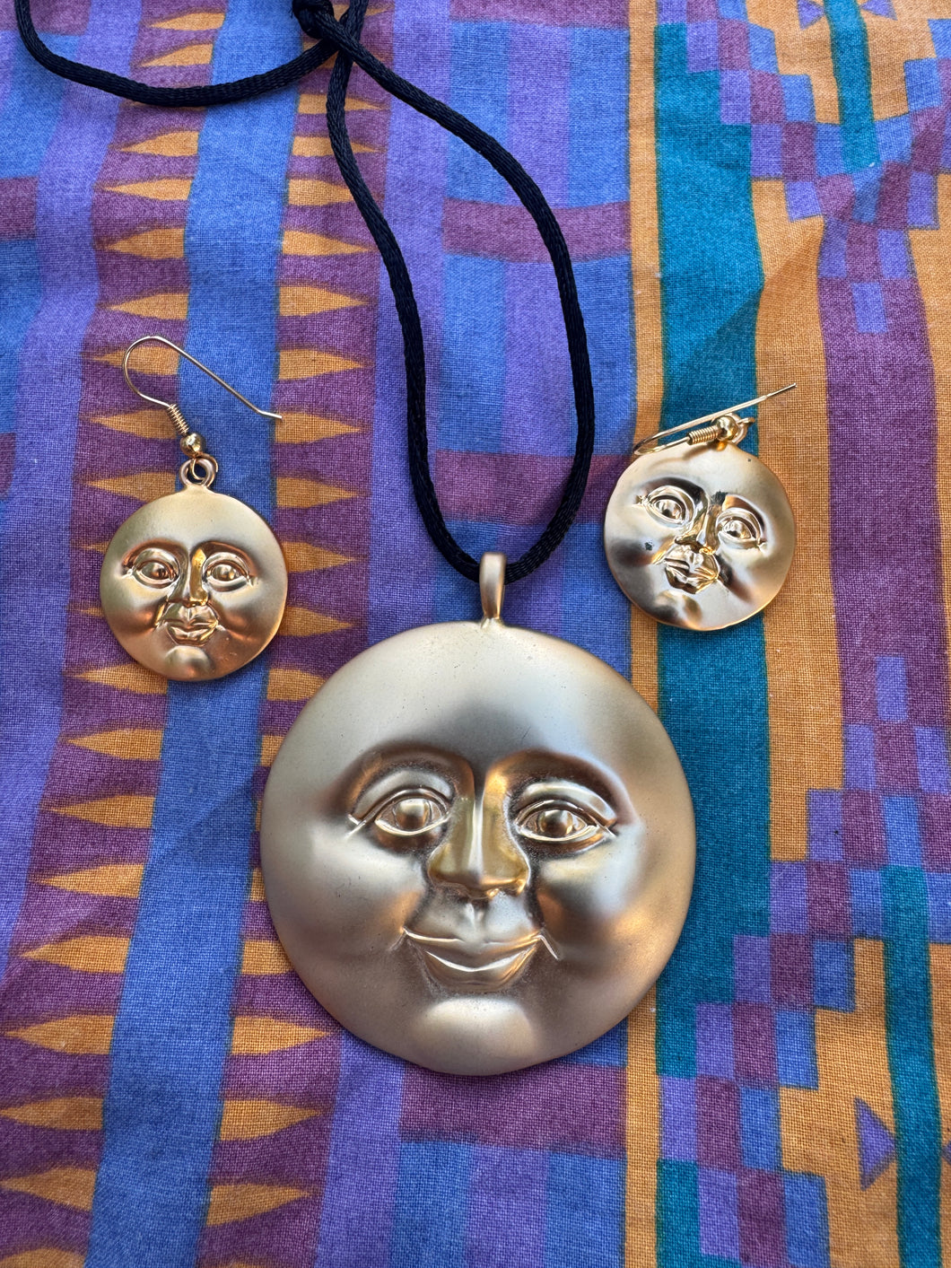 Full Moon Necklace and Earring Set