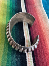 Load image into Gallery viewer, Navajo Priscilla Apacheto Sterling Silver Ribbed Cuff Bracelet
