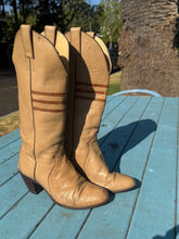 Load image into Gallery viewer, Justin Two Tone Leather Cowboy Boots-Women Size 6
