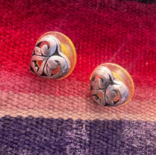 Load image into Gallery viewer, Sterling Silver Heart Stud Earrings
