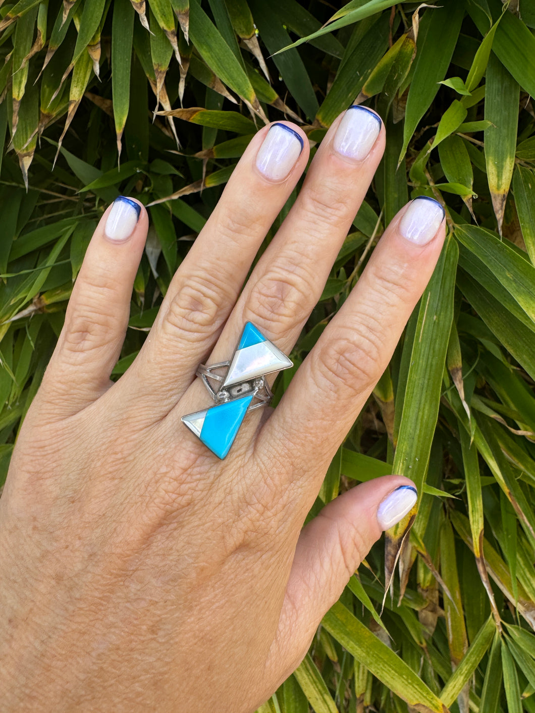 Stacked Triangles Ring