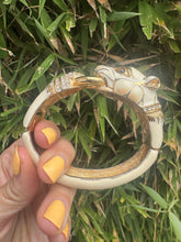 Load image into Gallery viewer, Cougar Ciner Enamel Pave Swarovksi Crystal Rhinestones Bracelet
