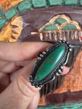 Load image into Gallery viewer, Green Turquoise Long Ring
