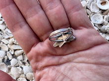 Load image into Gallery viewer, Fox Crushed Turquoise Coral Ring
