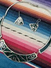 Load image into Gallery viewer, Vintage Mexican Malachite Inlay Necklaces and Earrings
