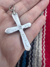 Load image into Gallery viewer, Turquoise Sterling Silver Cross Necklace
