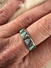 Load image into Gallery viewer, Opal Triangle Band Ring
