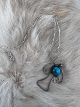 Load image into Gallery viewer, 1970s Mushroom Turquoise Outline Necklace
