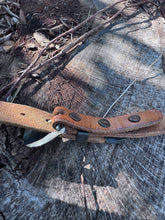 Load image into Gallery viewer, Vintage Sterling Mother of Pearl Inlay Belt
