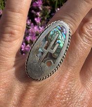 Load image into Gallery viewer, Cactus Abalone Ring
