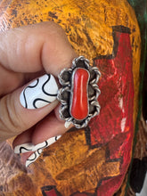 Load image into Gallery viewer, Navajo Coral Ring
