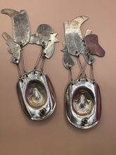 Load image into Gallery viewer, Sterling Silver Western Hat Charm Earrings
