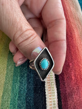 Load image into Gallery viewer, Diamond Turquoise Middle Ring
