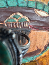 Load image into Gallery viewer, Green Turquoise Long Ring
