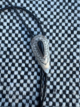 Load image into Gallery viewer, Vintage Onyx Sterling Silver Bolo Tie Necklace
