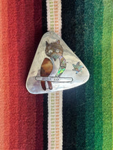 Load image into Gallery viewer, Owl Star Inlay Brooch Pendant

