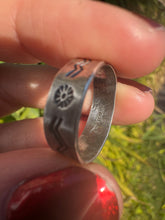 Load image into Gallery viewer, Hand Stamped Native Symbols Ring
