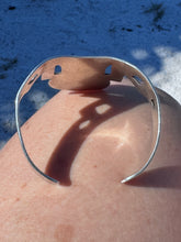 Load image into Gallery viewer, Vintage Rose Quartz Mexico Sterling Silver Cuff Bracelet
