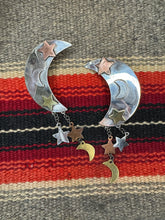 Load image into Gallery viewer, Moon and Stars Earrings
