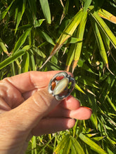 Load image into Gallery viewer, Vintage Mother Of Pearl Sand Cast  Ring
