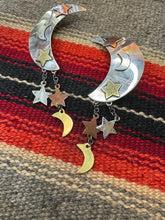 Load image into Gallery viewer, Moon and Stars Earrings
