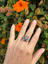 Load image into Gallery viewer, Zuni Round Pattern Ring- Size 6.5
