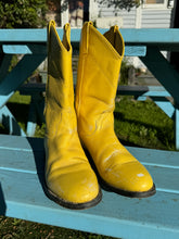 Load image into Gallery viewer, Yellow Cowboy Boots -Size 7.5
