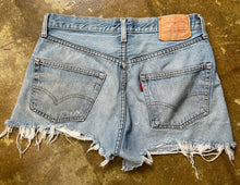 Load image into Gallery viewer, 1970s Levis Distressed Jean Shorts
