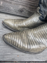 Load image into Gallery viewer, Justin Gray Navy Cowboy Boots
